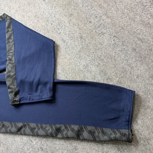 Nike Training Pants Men Small Blue Gray Fleece 29" Ripcord Adjustable Leg 535695 - Picture 2 of 16